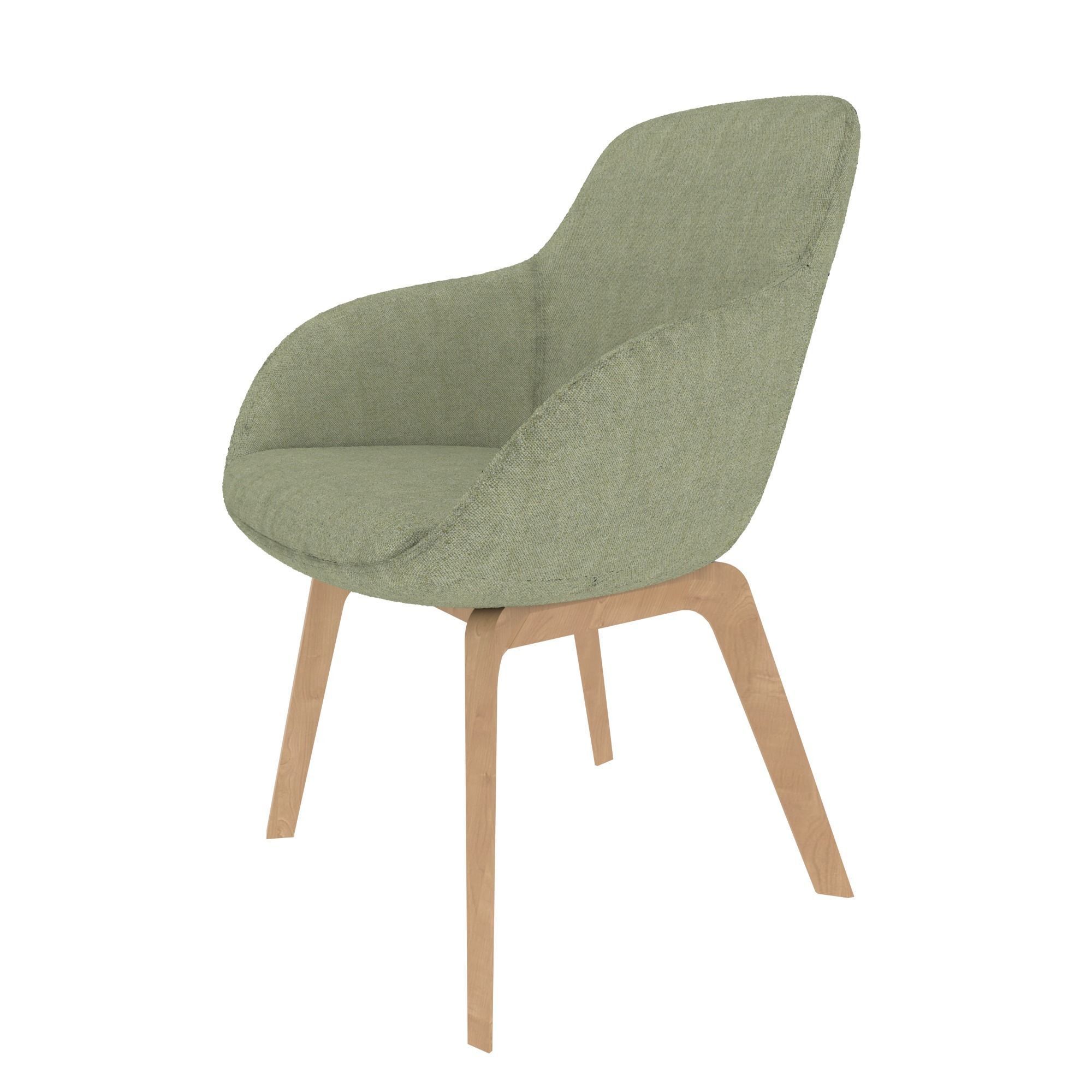 Arm Chair 3D model_2