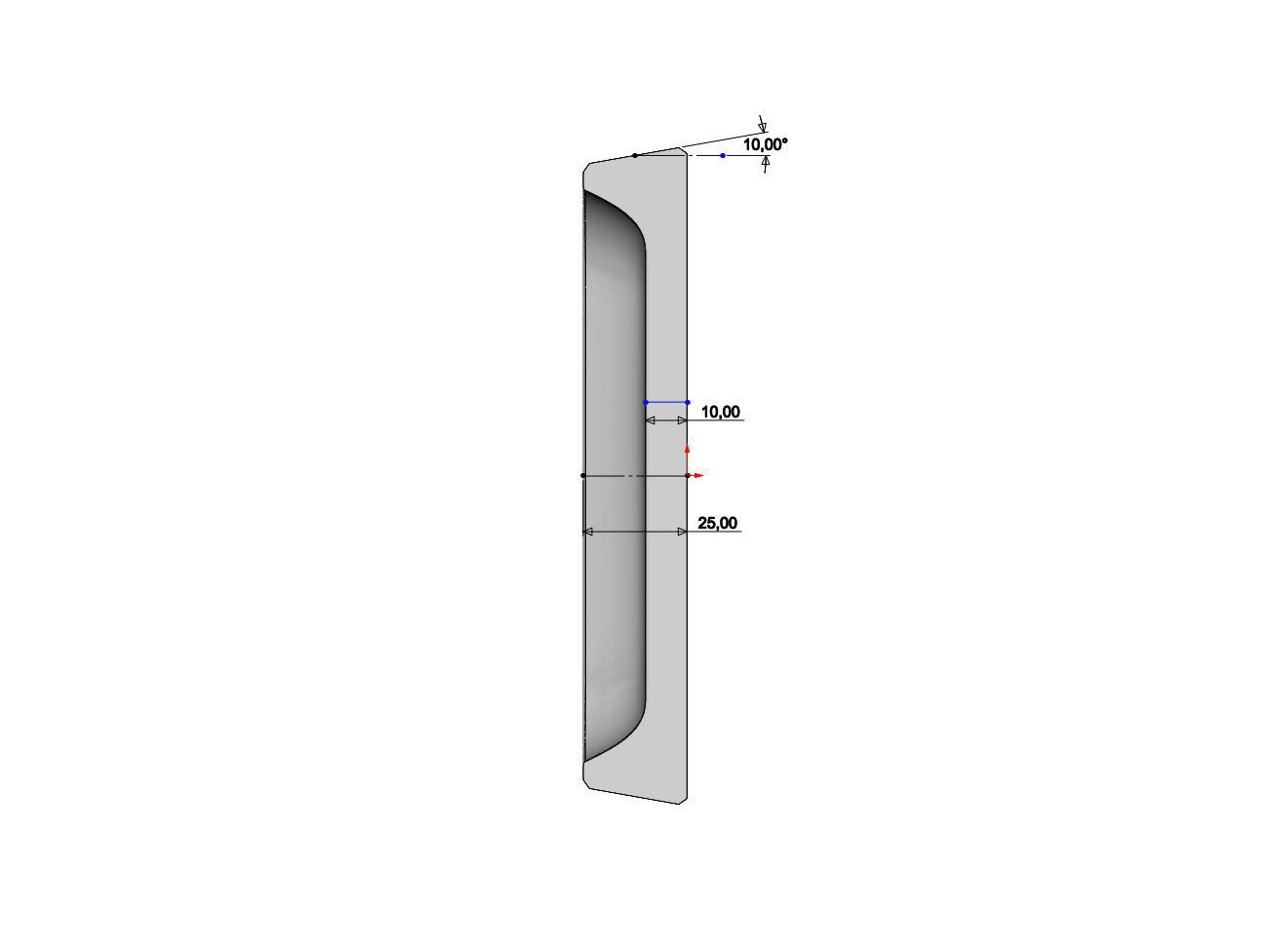 Simple rectangular carved tray 3D print model_5