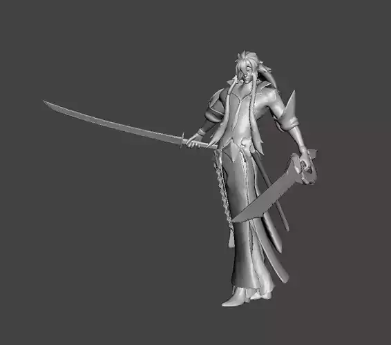 Battle Academia Yone 3D Model