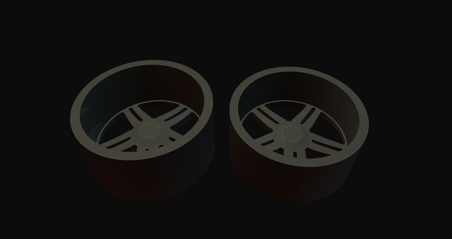 Vossen Wheel HF1 printable 3D print model_6