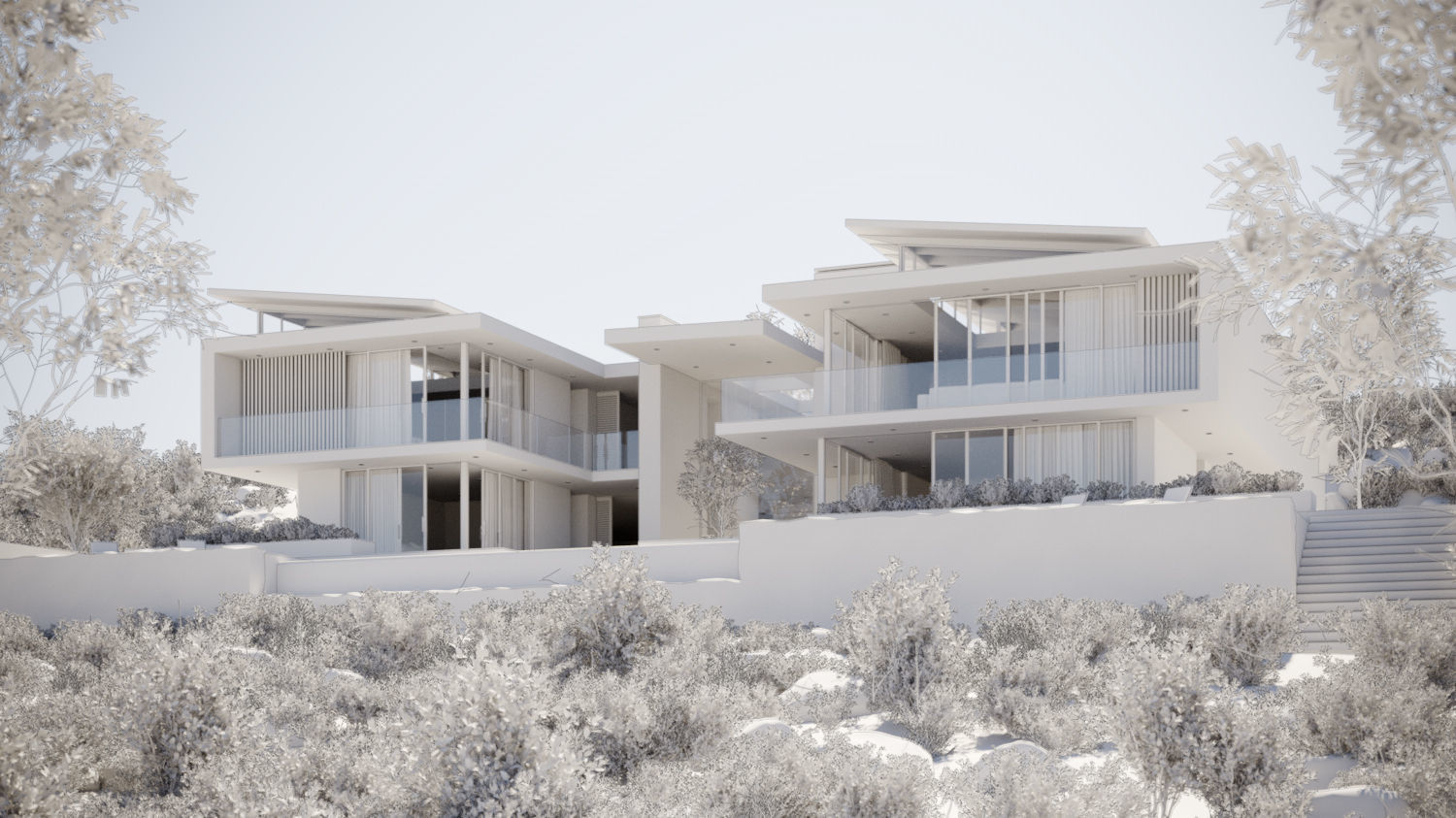 Corona - C4D Scene Files - House Rochter Exterior 3D model_3