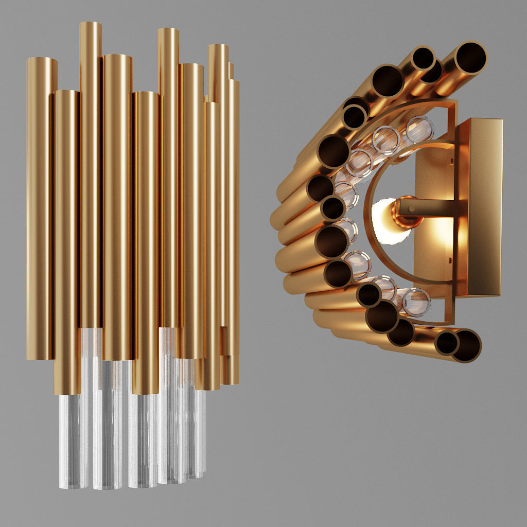 Wall lamp MAYTONI Coliseo MOD135WL-01BS 3D model_1