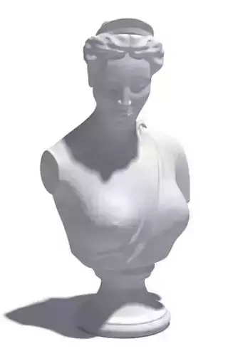 Ancient Woman Bust Sculpture