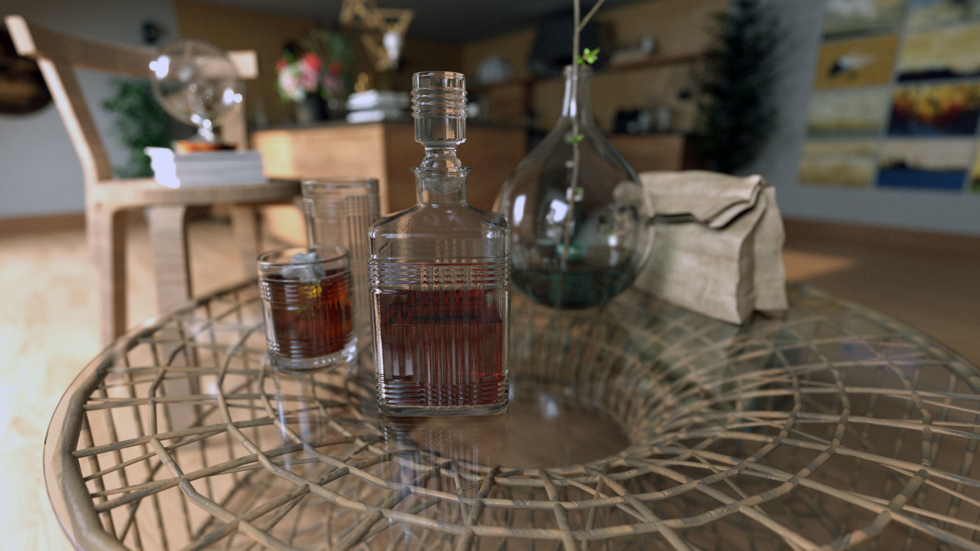 Cozy Loft 3D model_4