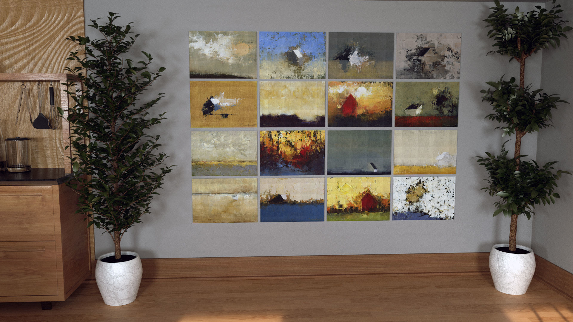 Cozy Loft 3D model_2