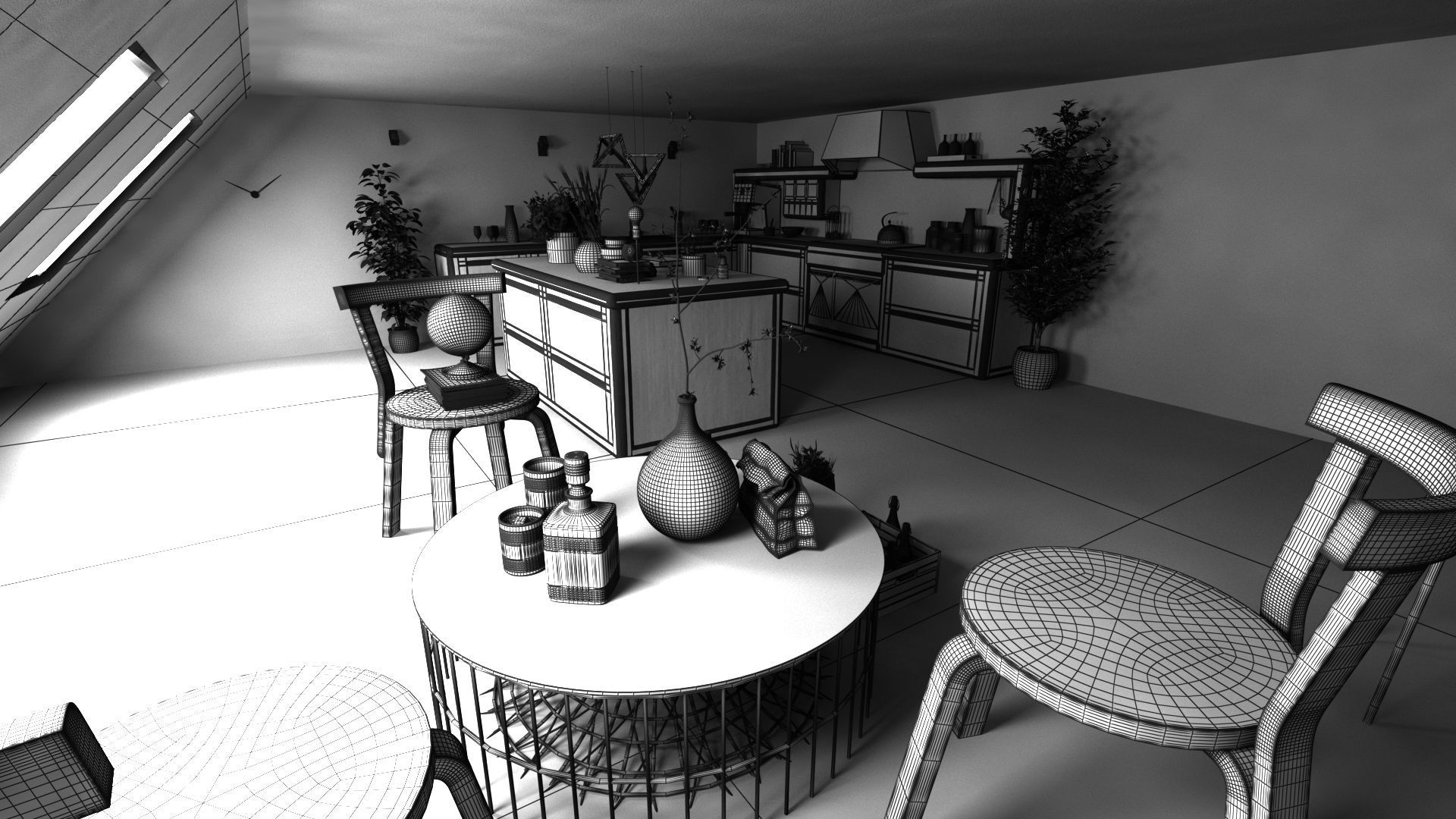 Cozy Loft 3D model_8