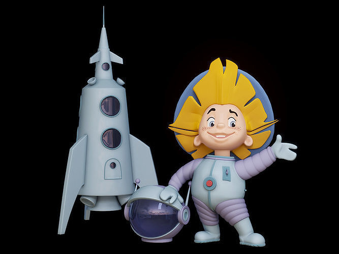 Dunno on the Moon 3D model