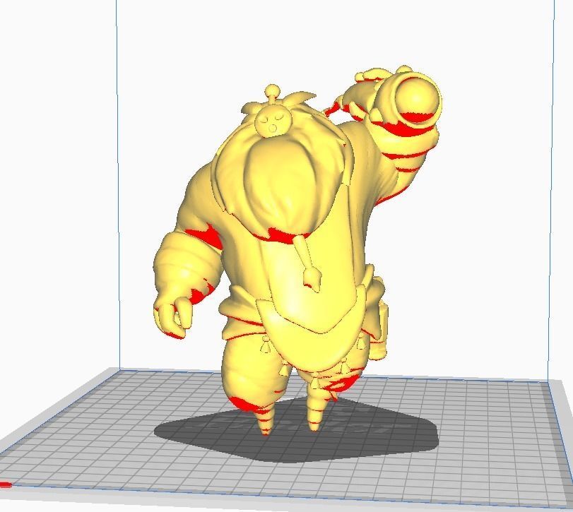 Bard 3D Model man in suit holding gun 3D print model_2