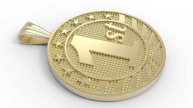 medallion 1st 3D print model