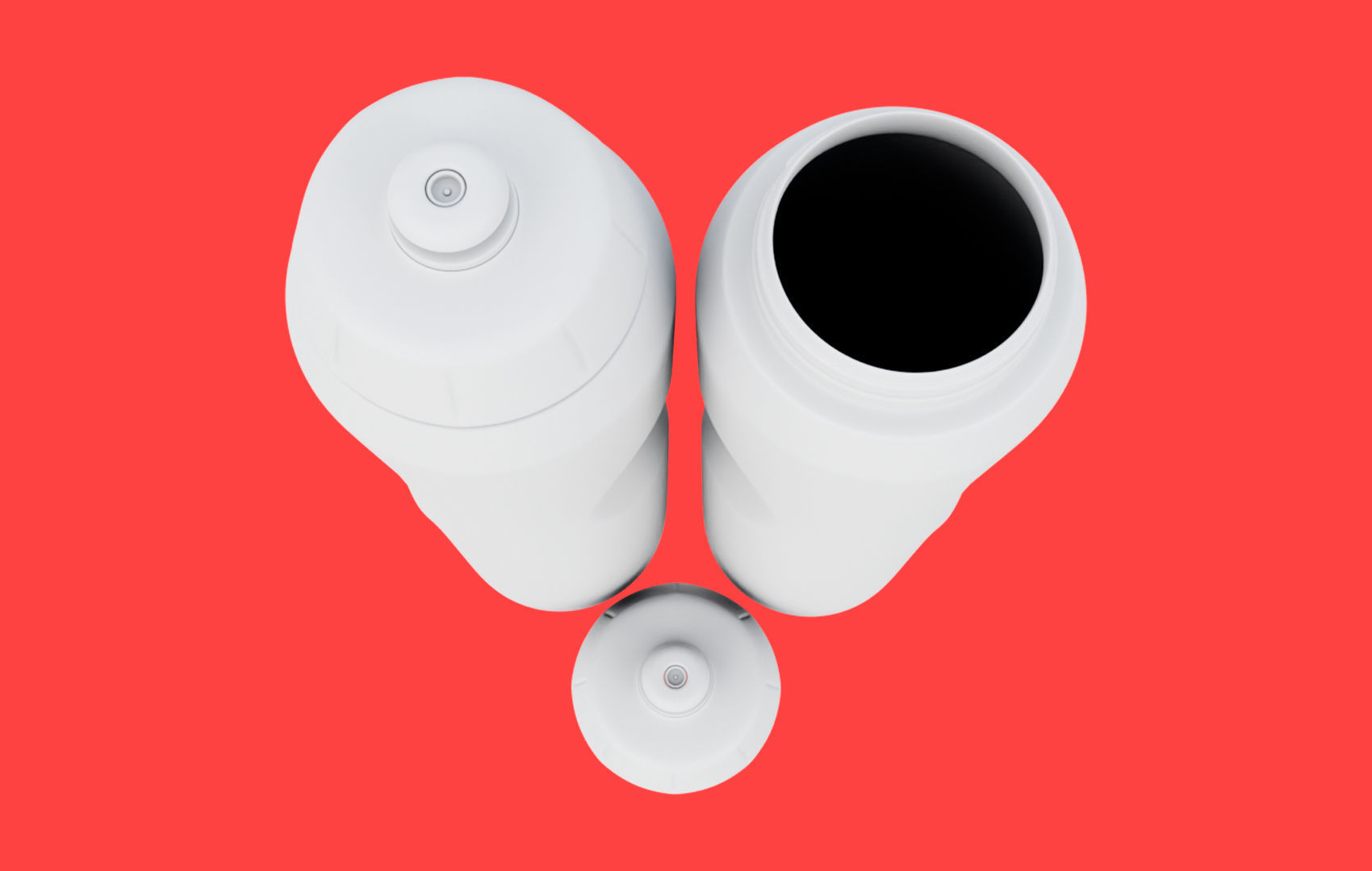 Black Water Bottle Low-poly 3D model_21