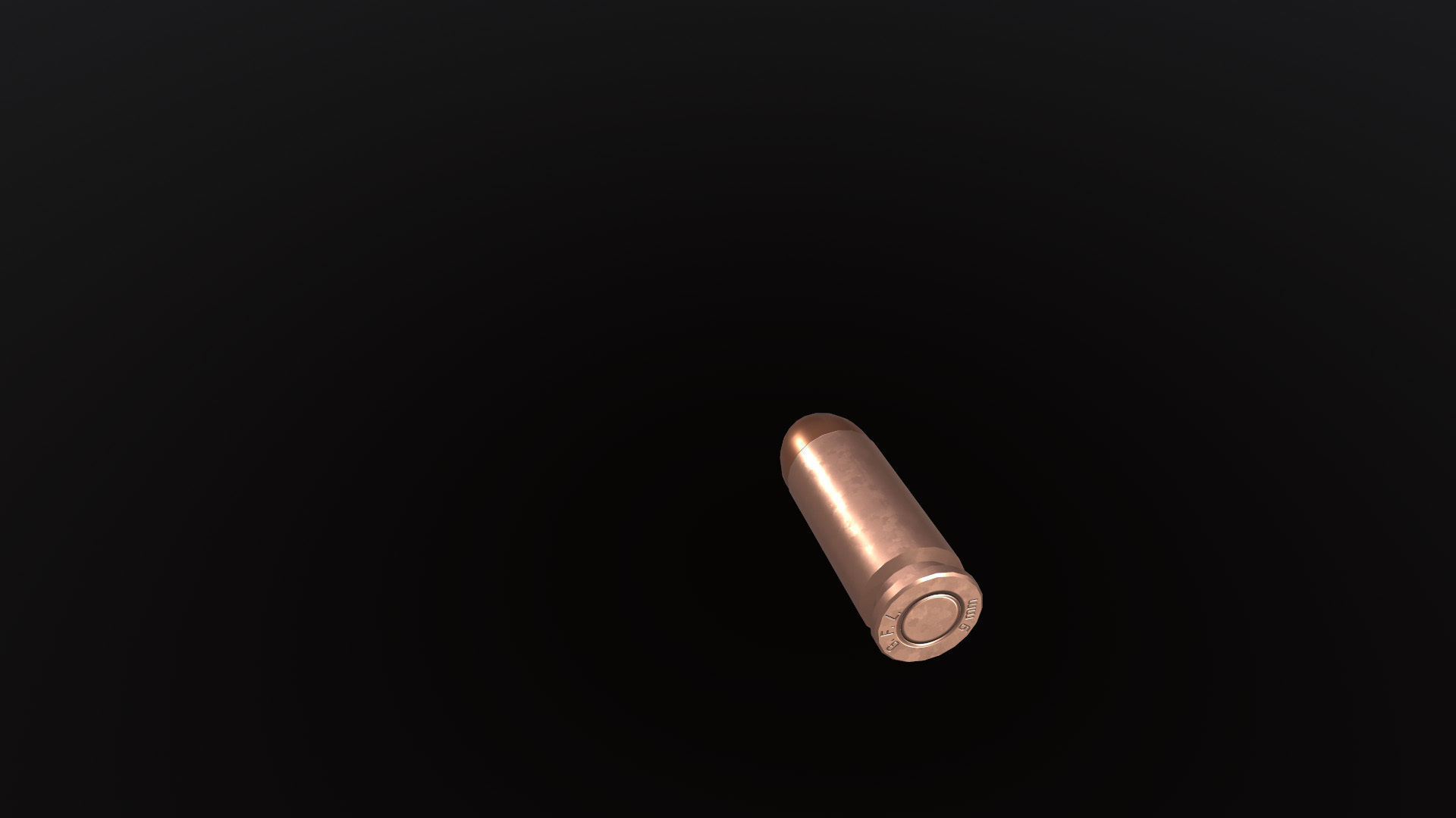 Pistol Glock 17 Bonus Bullet Low-poly 3D model_8
