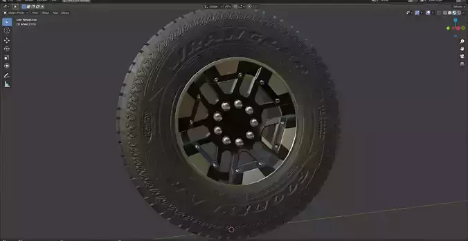 Wheel Hummer rim tyre with textures