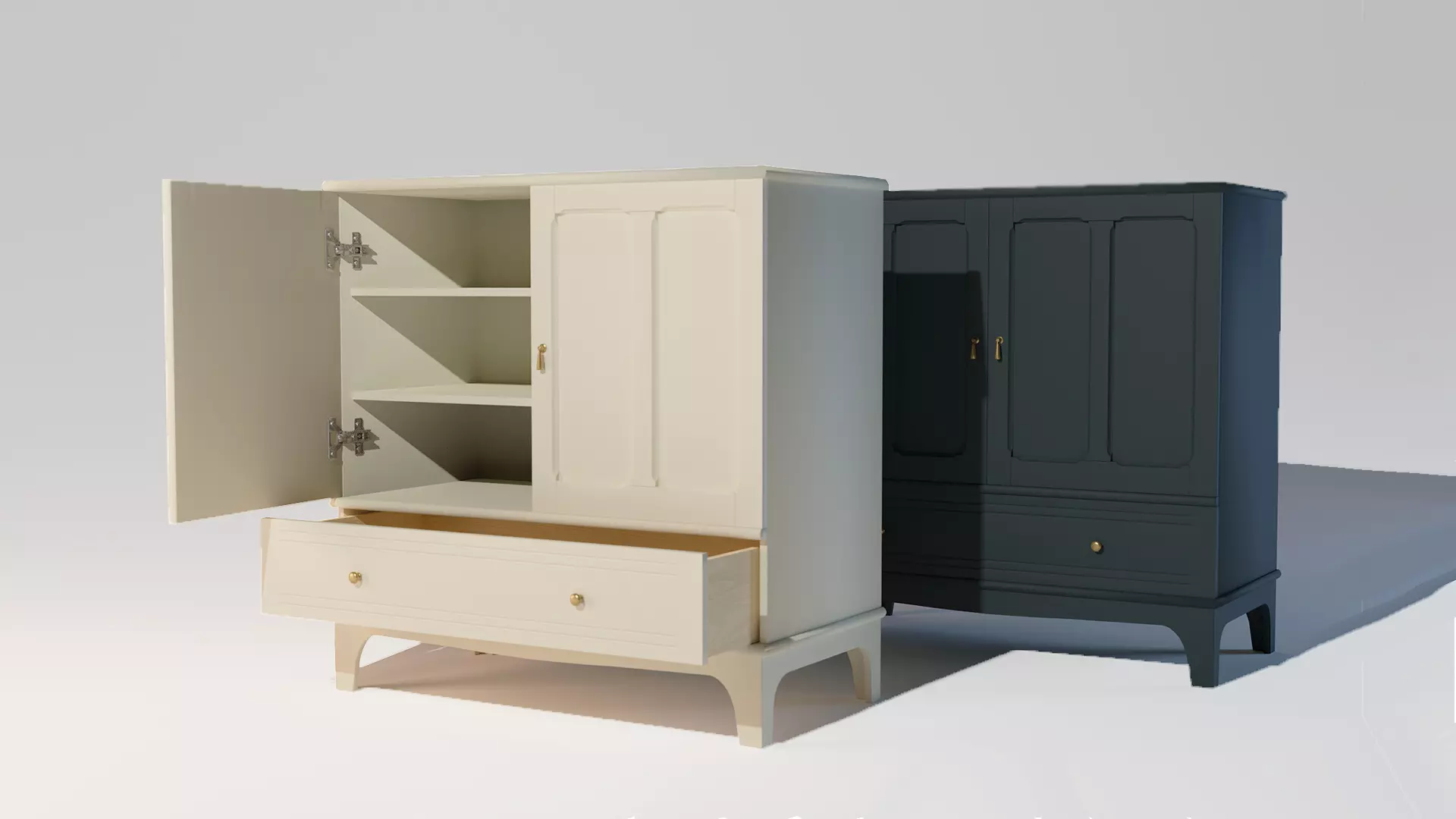 ikea dresser beige HAVSTA 3-drawer dresser