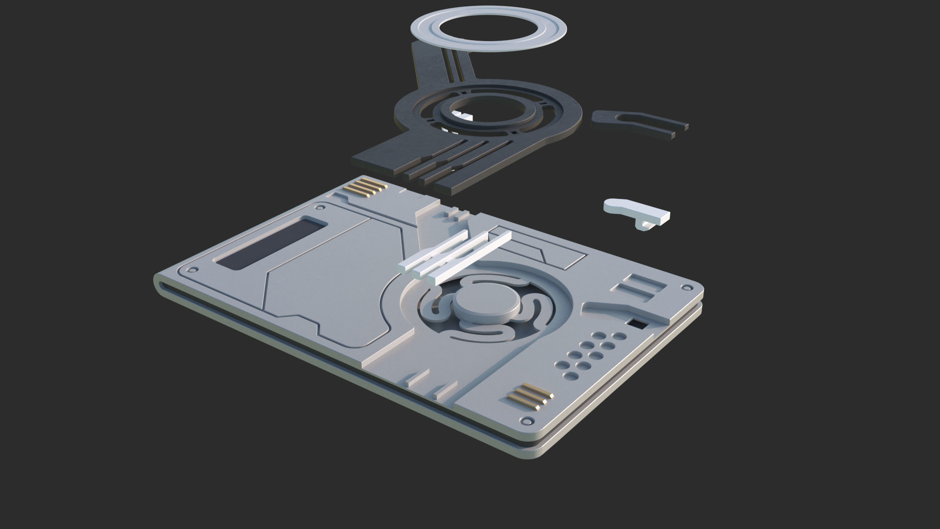 Printable Time Travel Card Case - Alice 3D print model_10