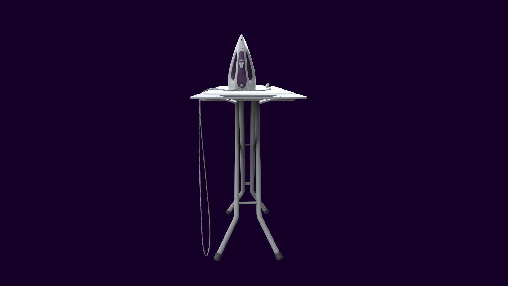 Ironing Board  Low-poly 3D model_2