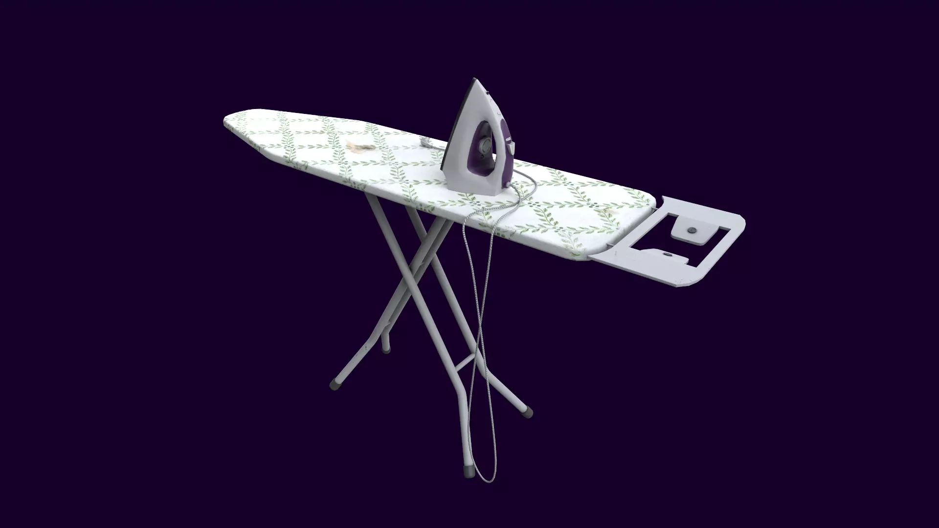 Ironing Board  Low-poly 3D model_0