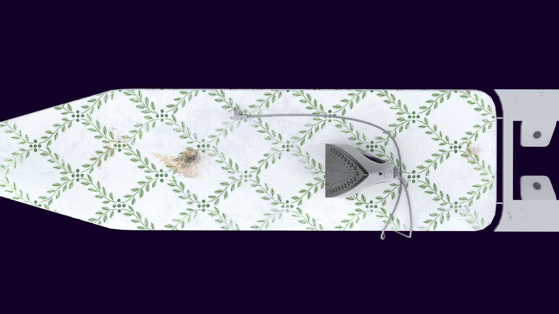 Ironing Board  Low-poly 3D model_5