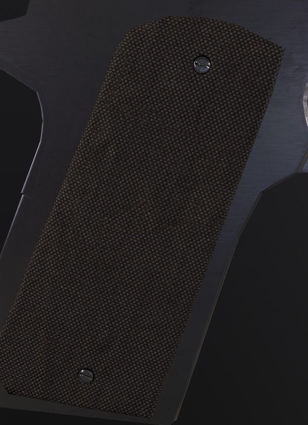 Handgun gun Low-poly 3D model_2