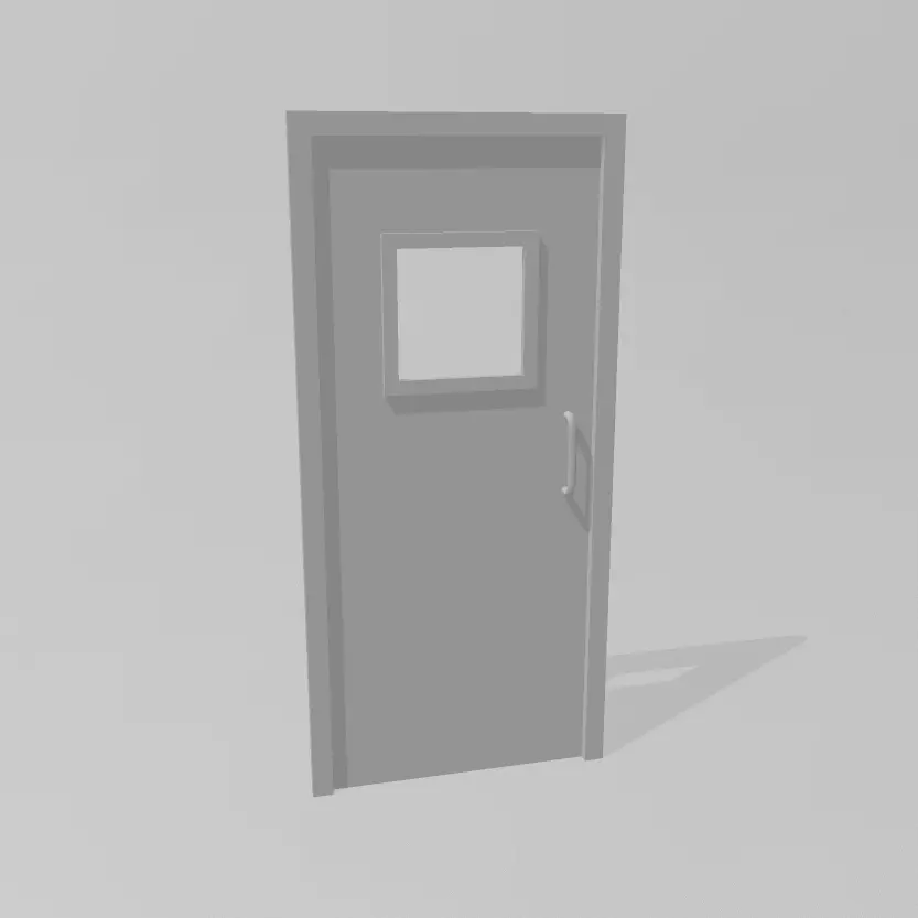 INTERIOR DOORS 7MM SCALE O GAUGE MODEL RAILWAY BUILDING 3D print model_0