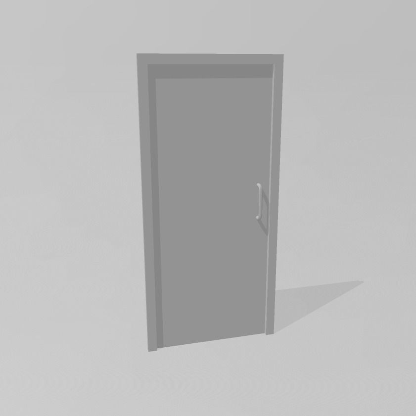INTERIOR DOORS 7MM SCALE O GAUGE MODEL RAILWAY BUILDING 3D print model_1