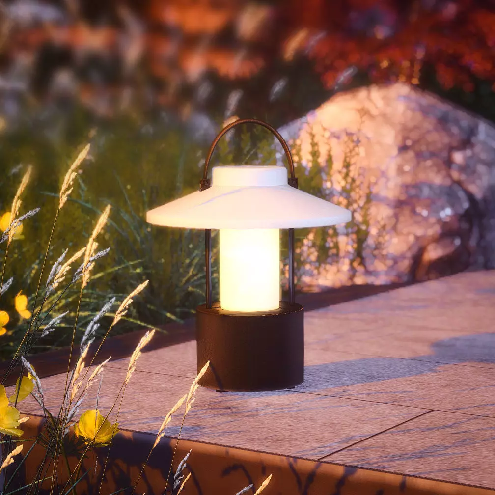 Claro Tradewinds Outdoor Lamp Low-poly 3D model_0