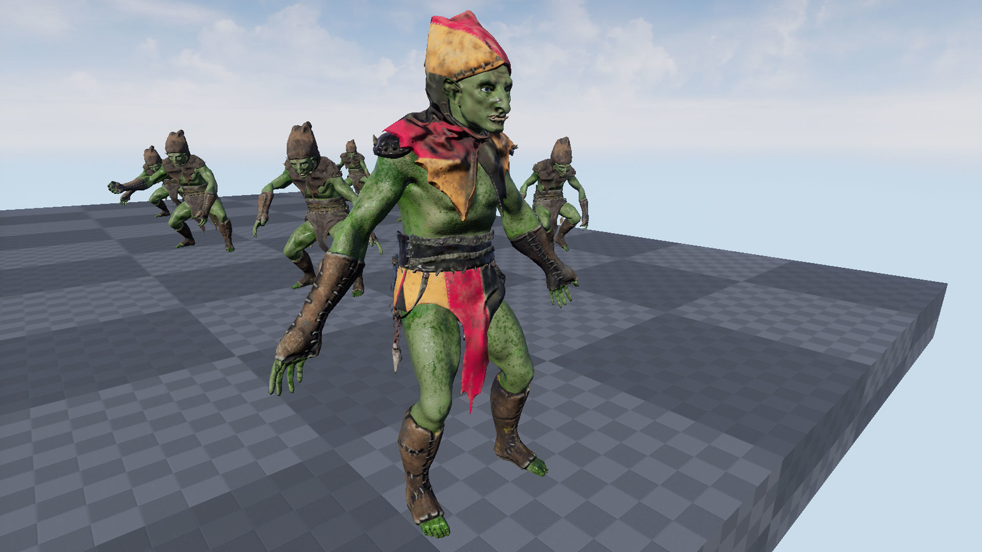Thin Orc Low-poly 3D model_18