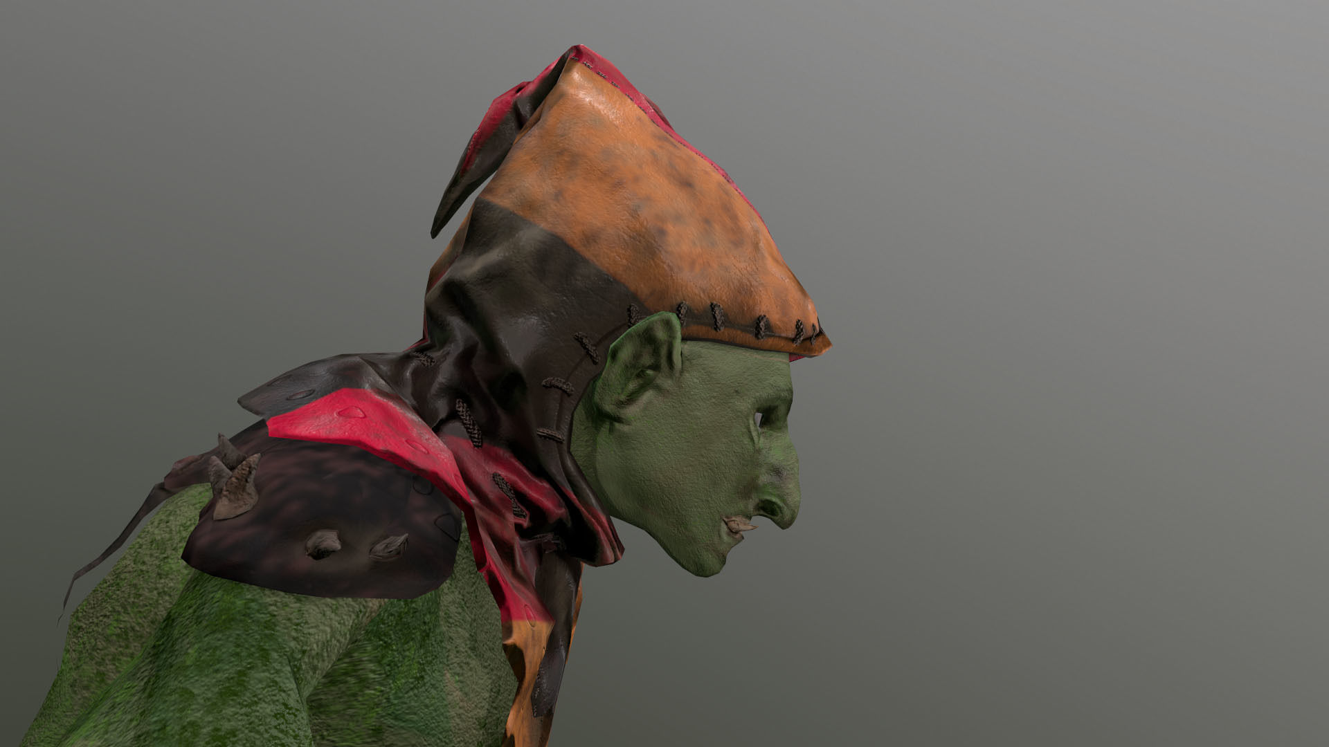 Thin Orc Low-poly 3D model_12