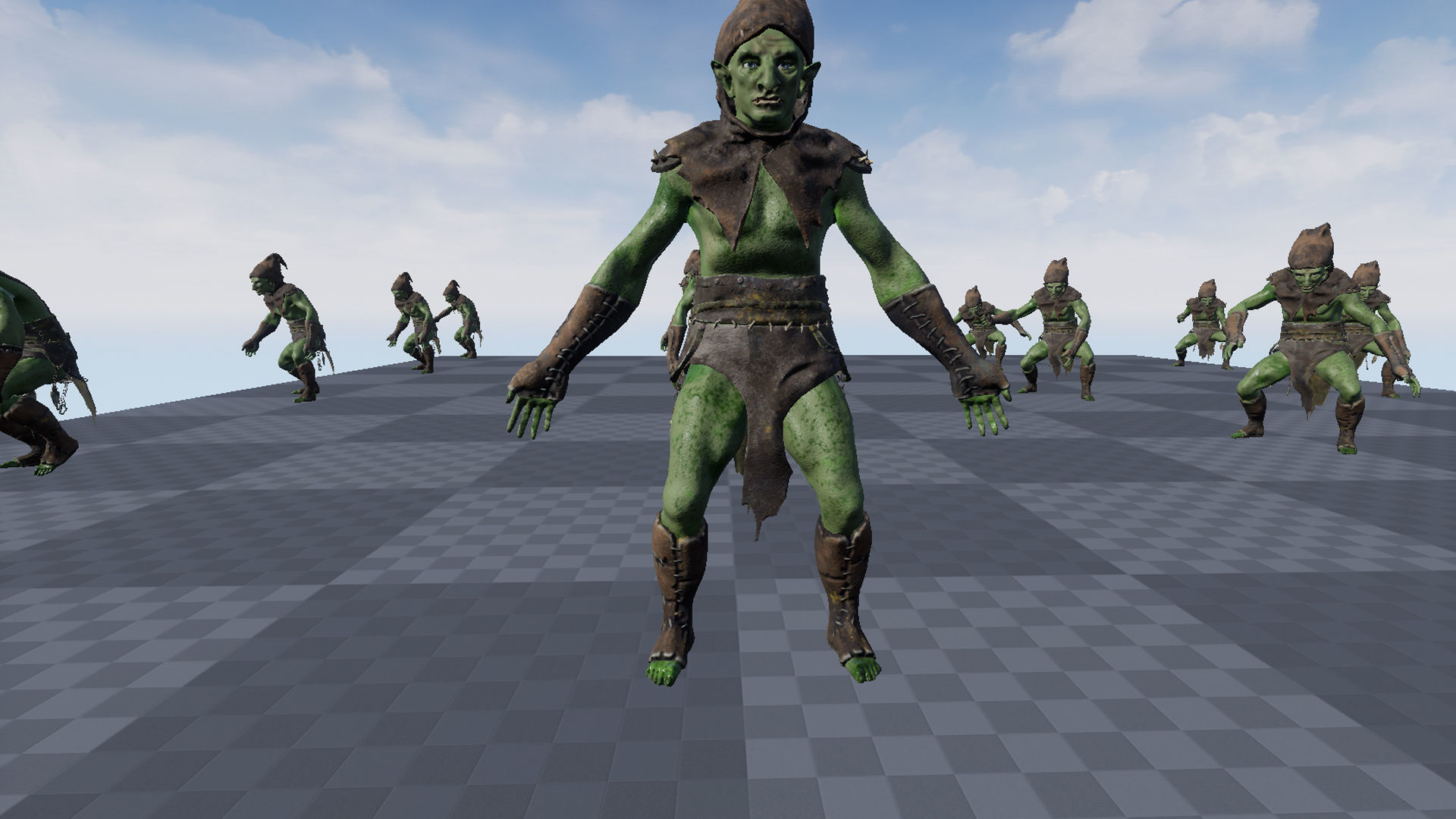 Thin Orc Low-poly 3D model_17