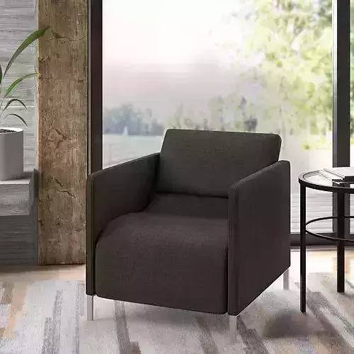 Chrome Slim Single Cat Lounge Chair