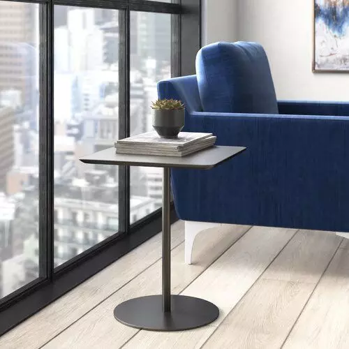 Noa Tray Top Pedestal End Table Free 3D model