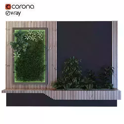 Vertical Plant Set 049  Bench