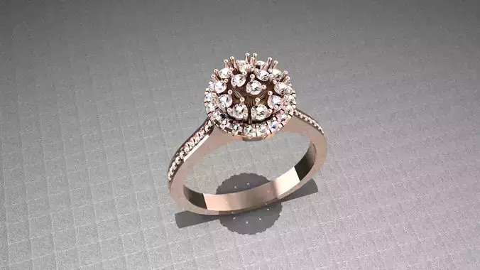 ladies ring 3D print model