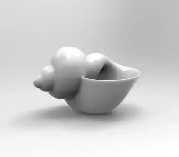 Clamshell Geometric Succulent 3D Printing Planter  3D print model