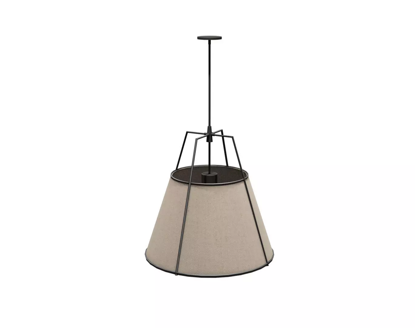 Kory Pendant Lamp Low-poly 3D model_0