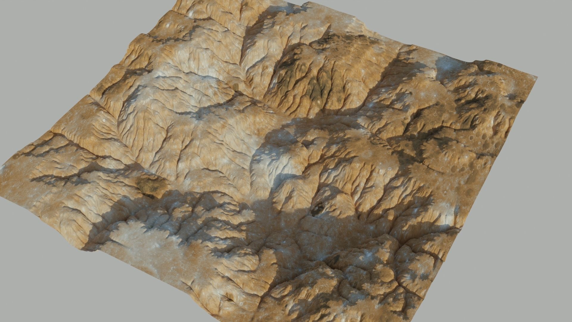 Planet Surface 3D model 2 Lod 3D model_5