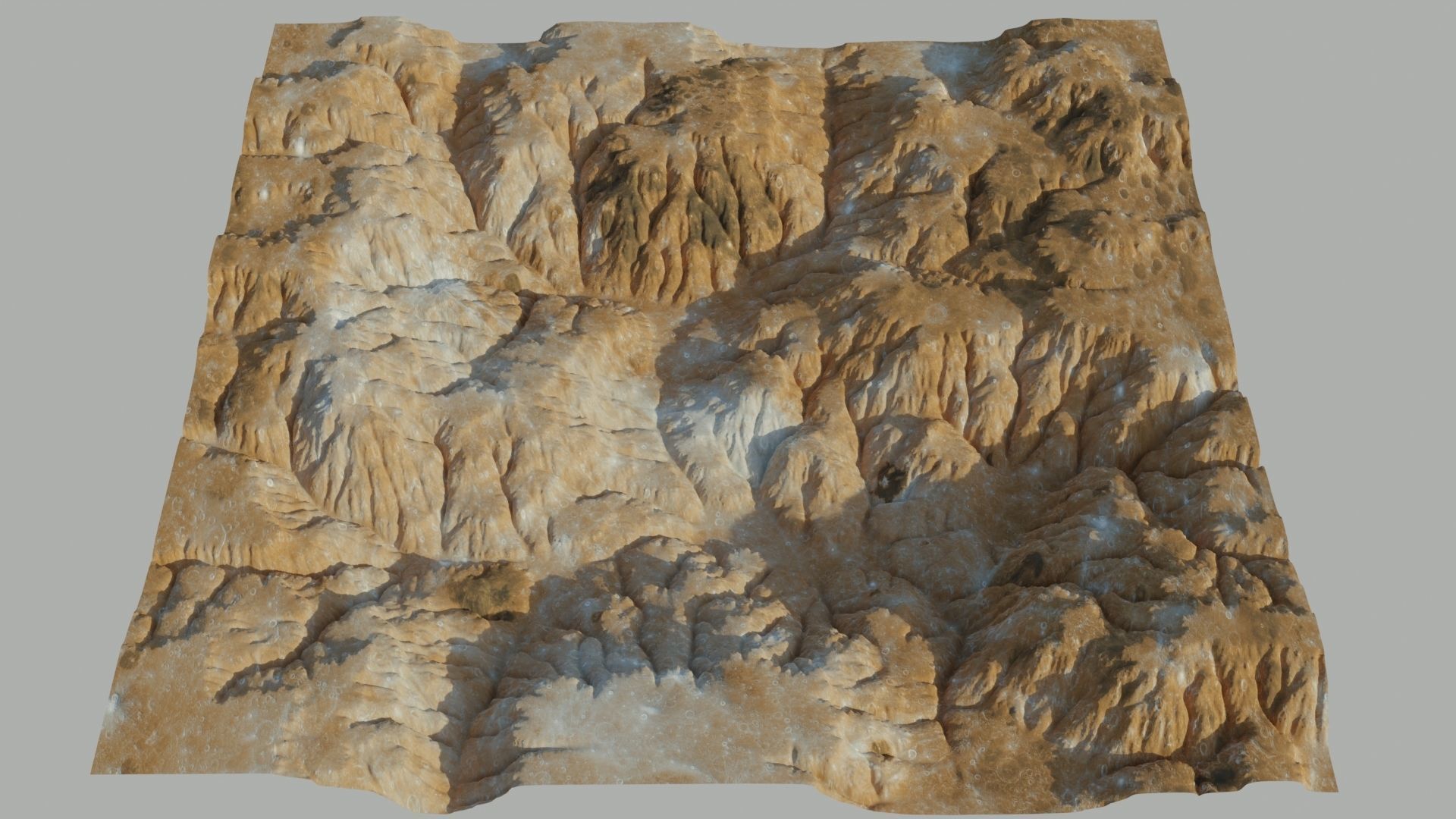 Planet Surface 3D model 2 Lod 3D model_8
