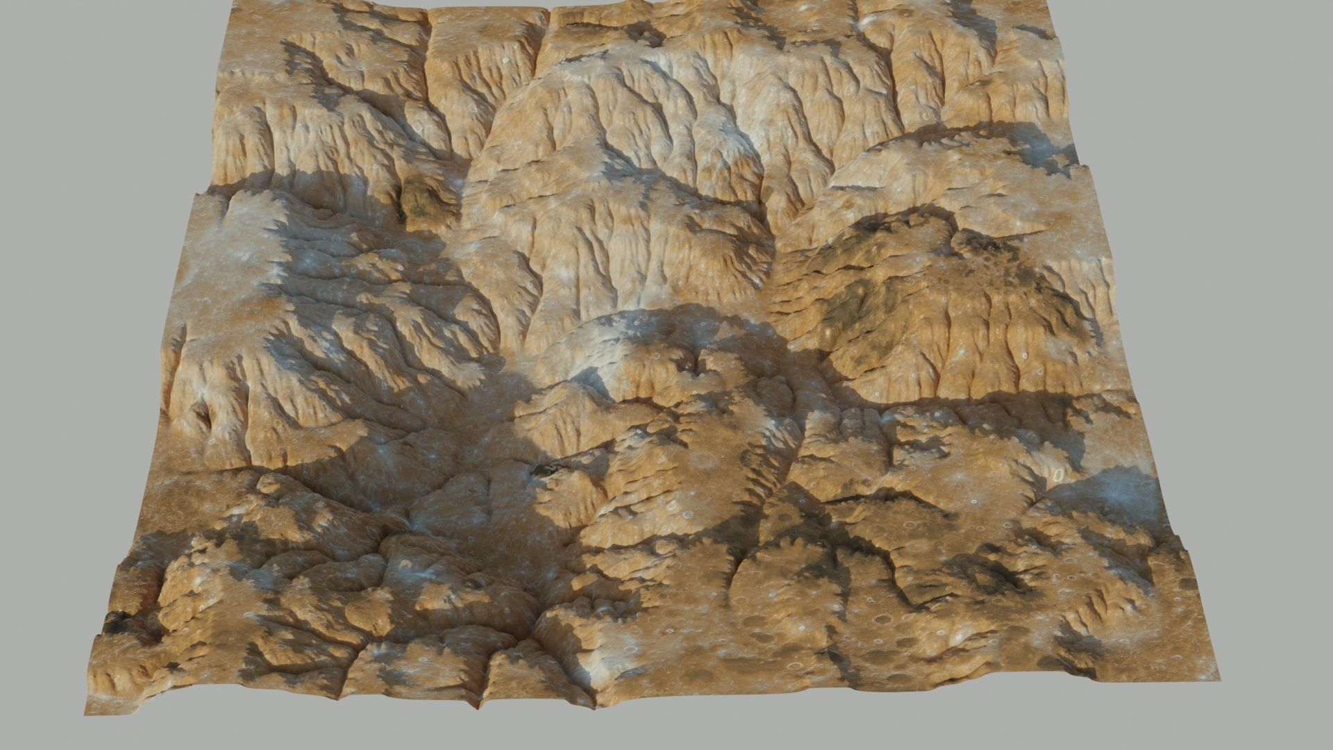 Planet Surface 3D model 2 Lod 3D model_23
