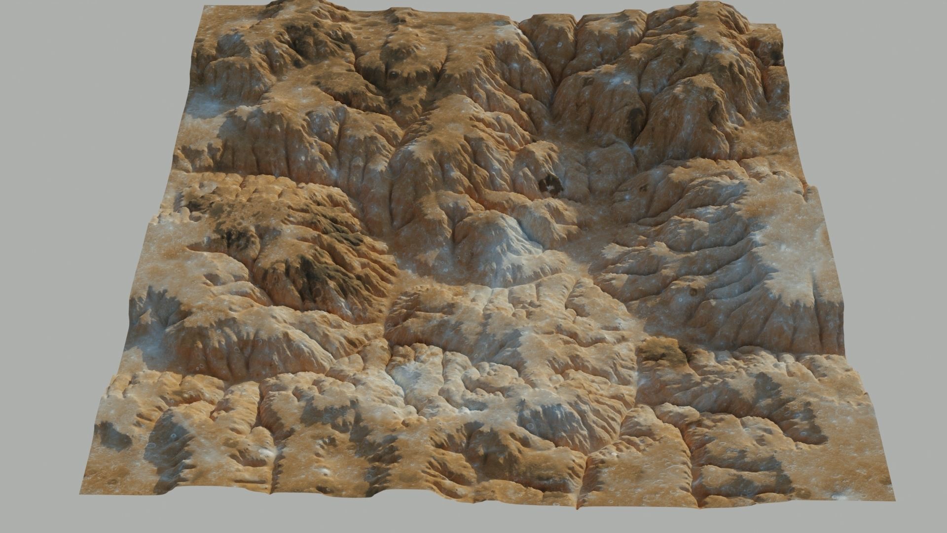 Planet Surface 3D model 2 Lod 3D model_1