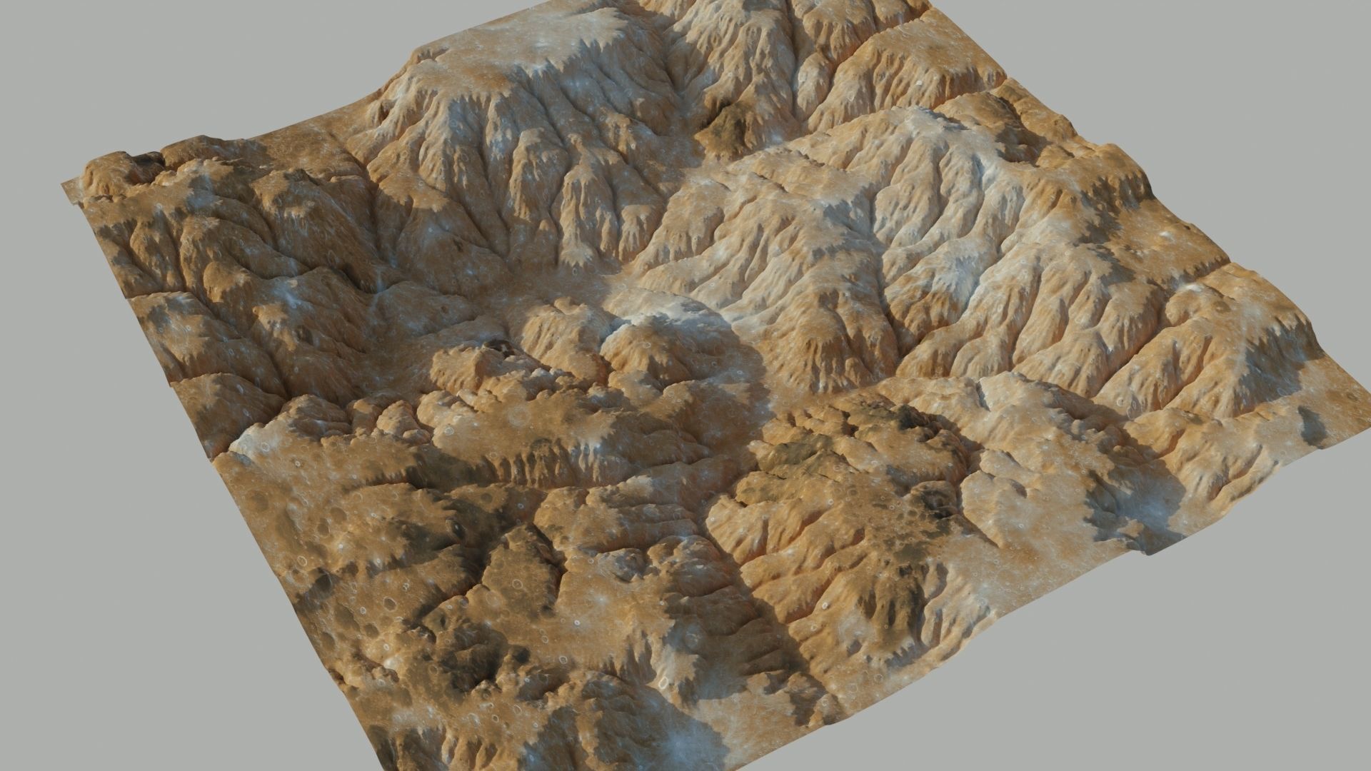 Planet Surface 3D model 2 Lod 3D model_21