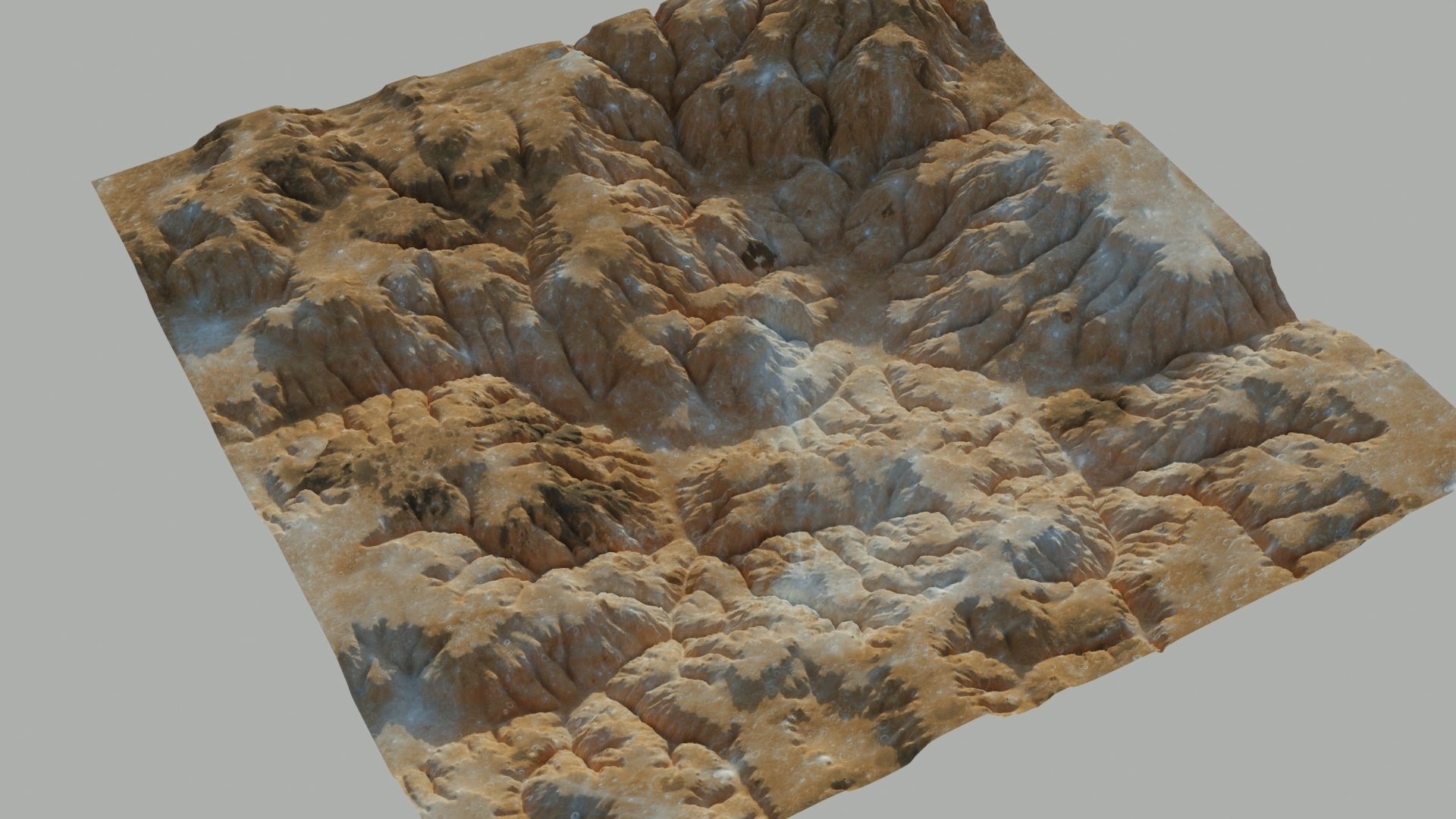 Planet Surface 3D model 2 Lod 3D model_16