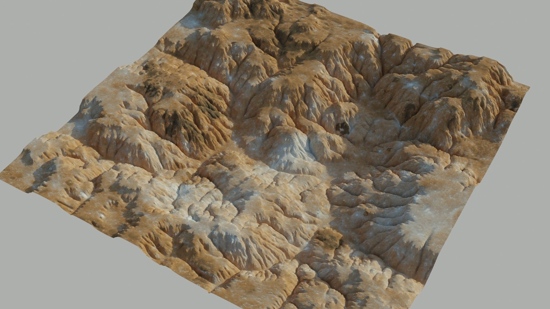 Planet Surface 3D model 2 Lod 3D model_7