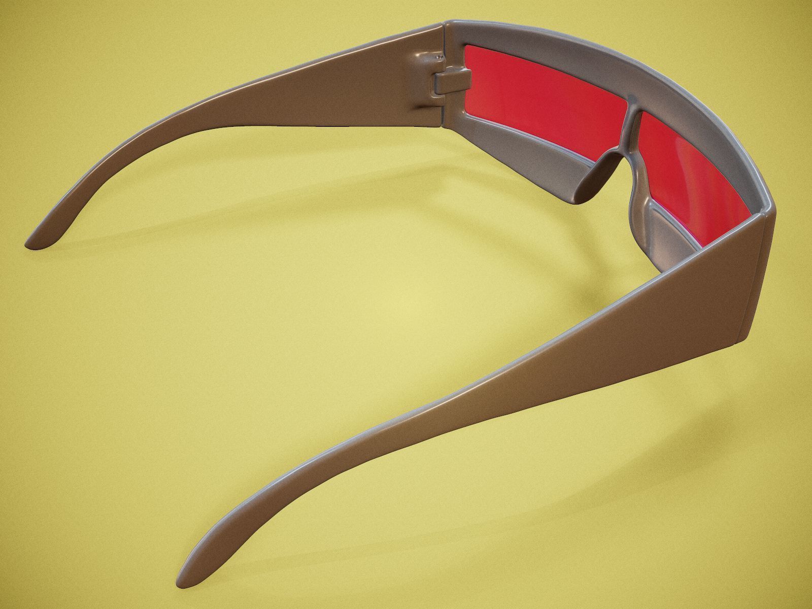 Robot Glasses Low-poly 3D model_7