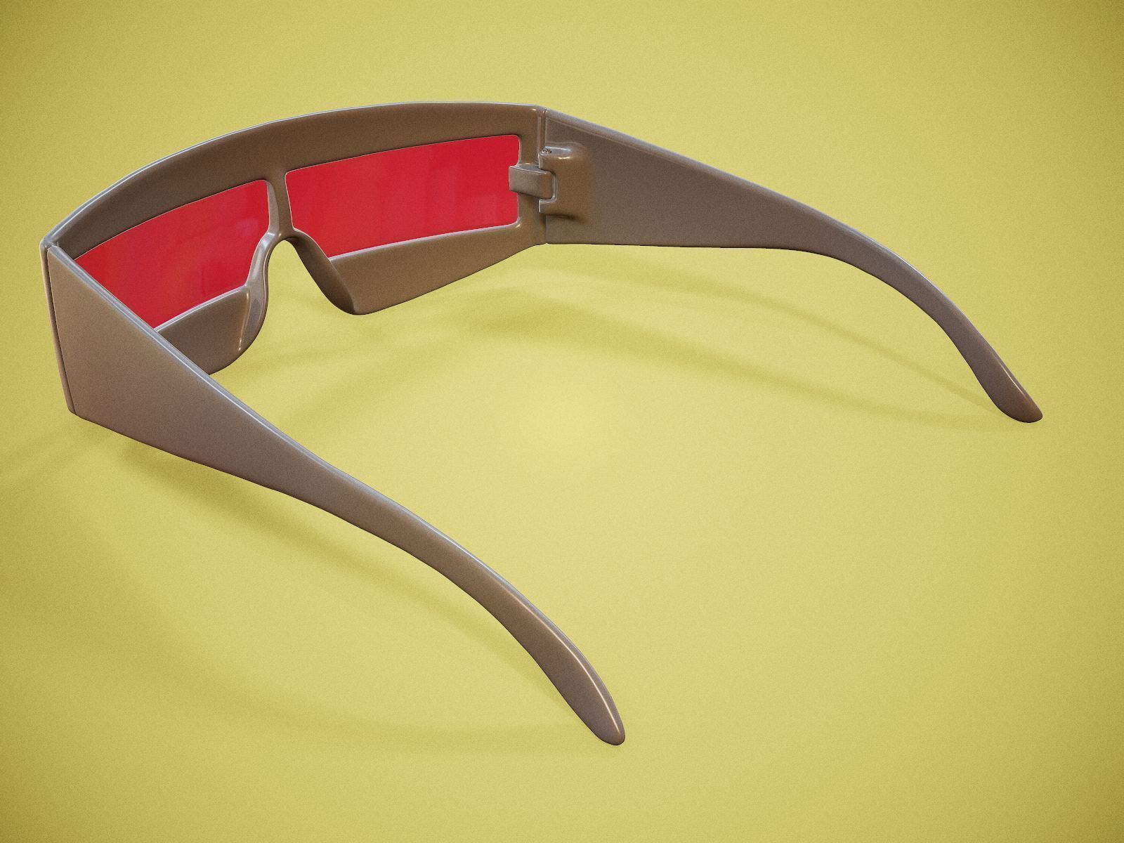 Robot Glasses Low-poly 3D model_2