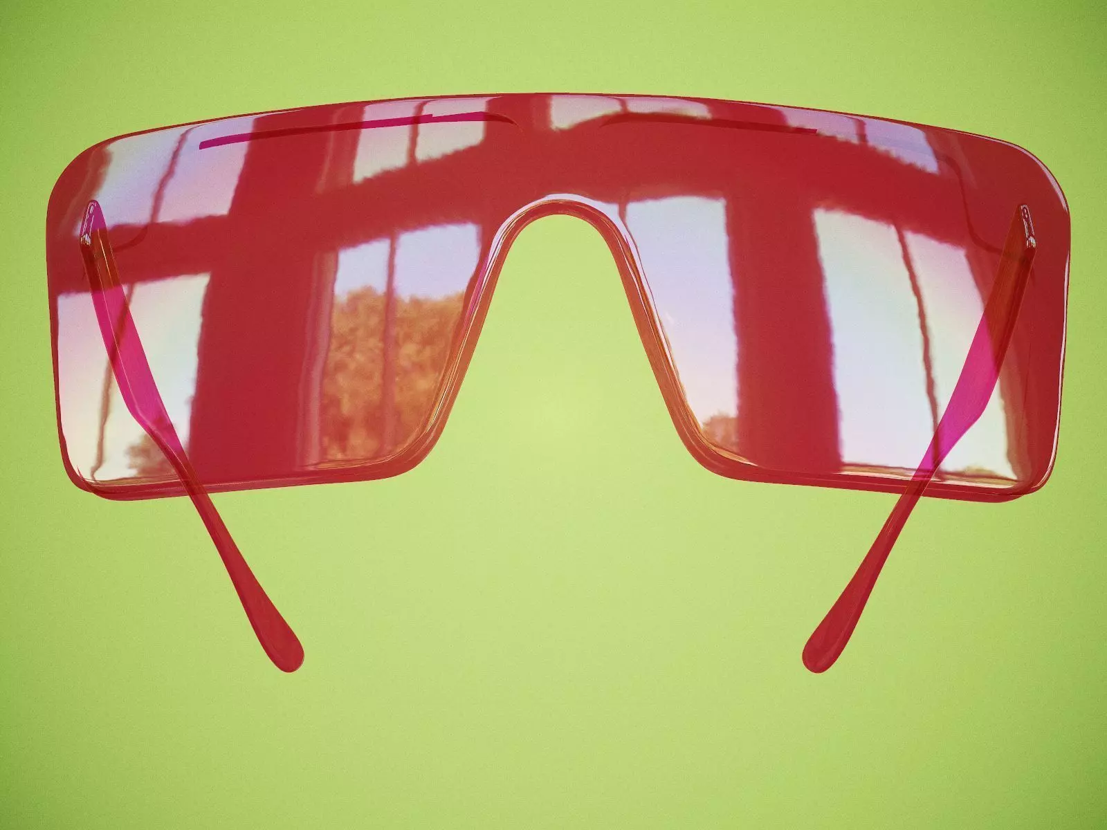 Plastic Glasses Low-poly 3D model