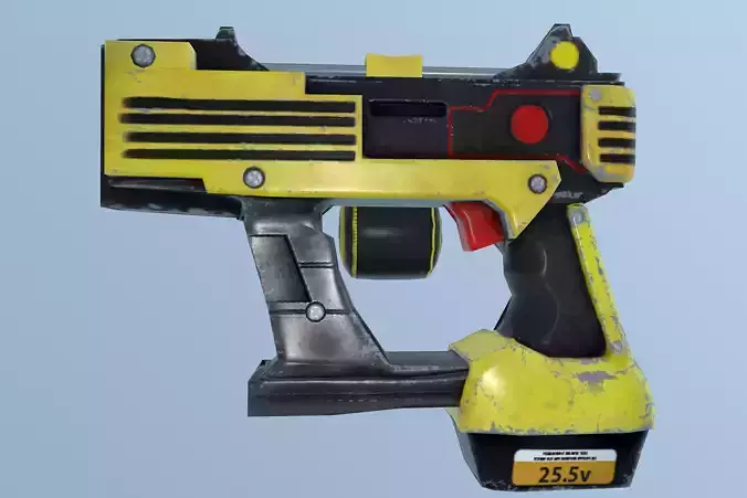 Nail Gun Low-poly 3D model