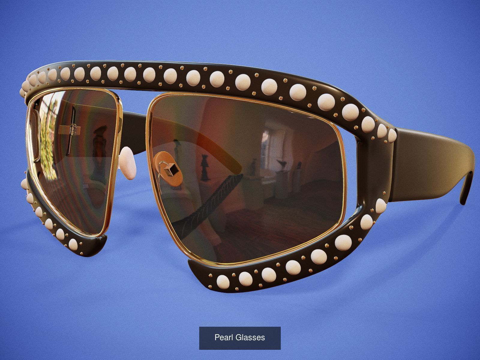 8 Trendy Spectacles 3D Model Collection_7