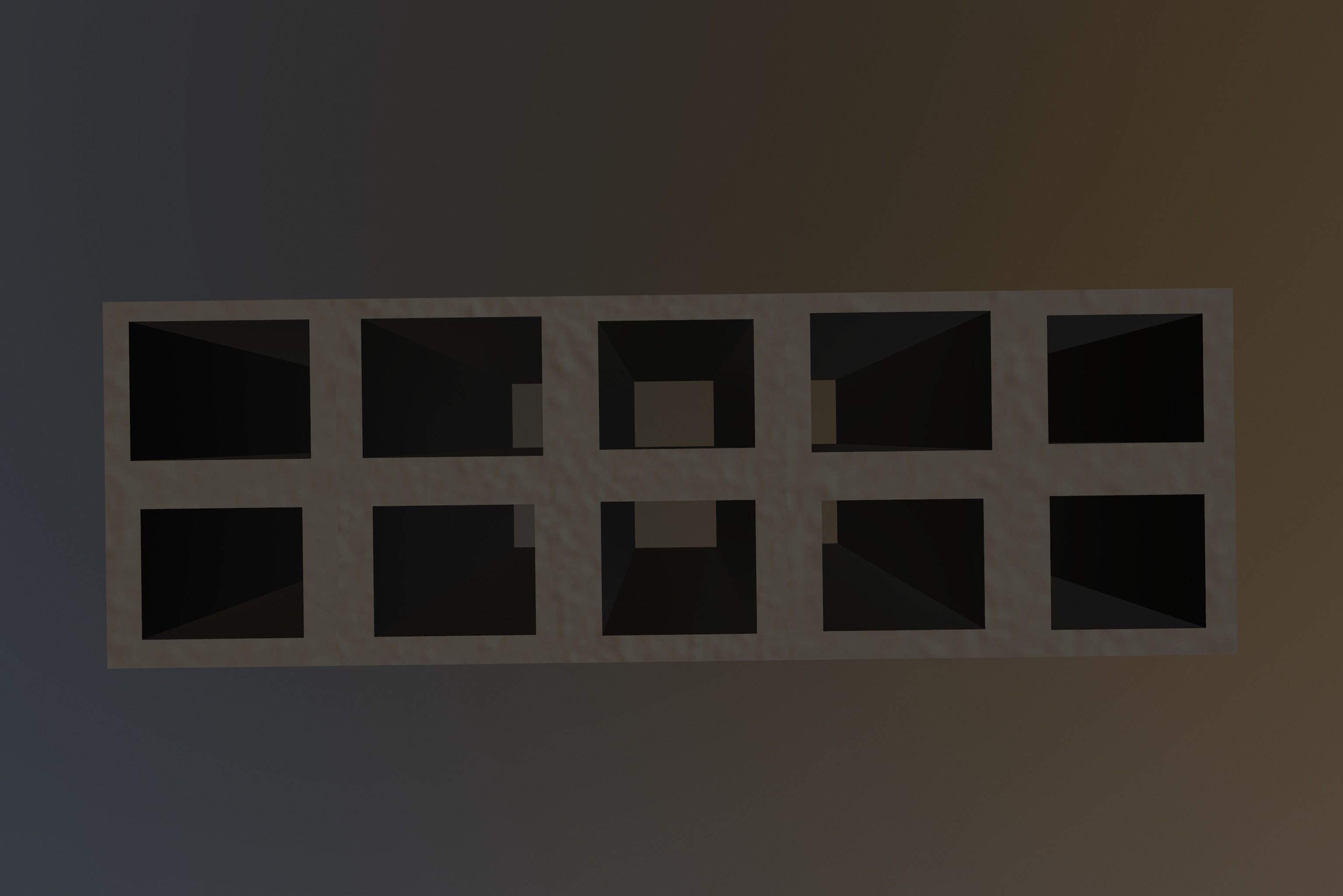 Perforated Brick  Low-poly 3D model_5