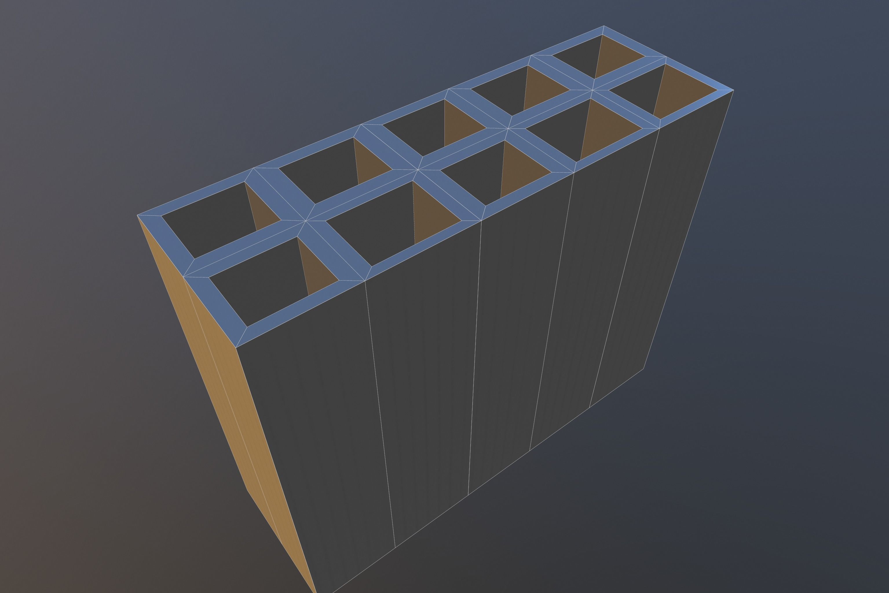 Perforated Brick  Low-poly 3D model_10