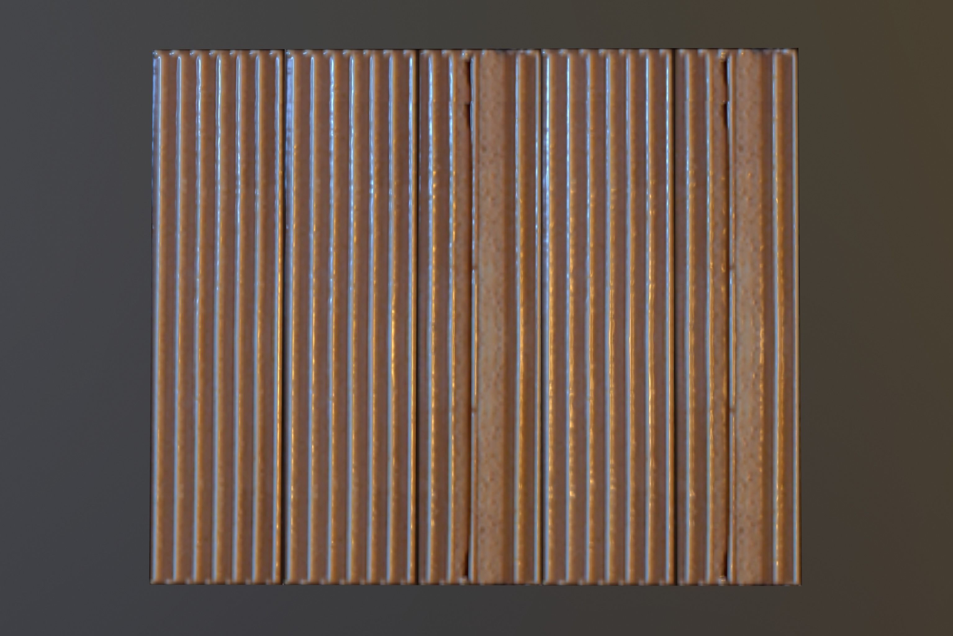 Perforated Brick  Low-poly 3D model_6