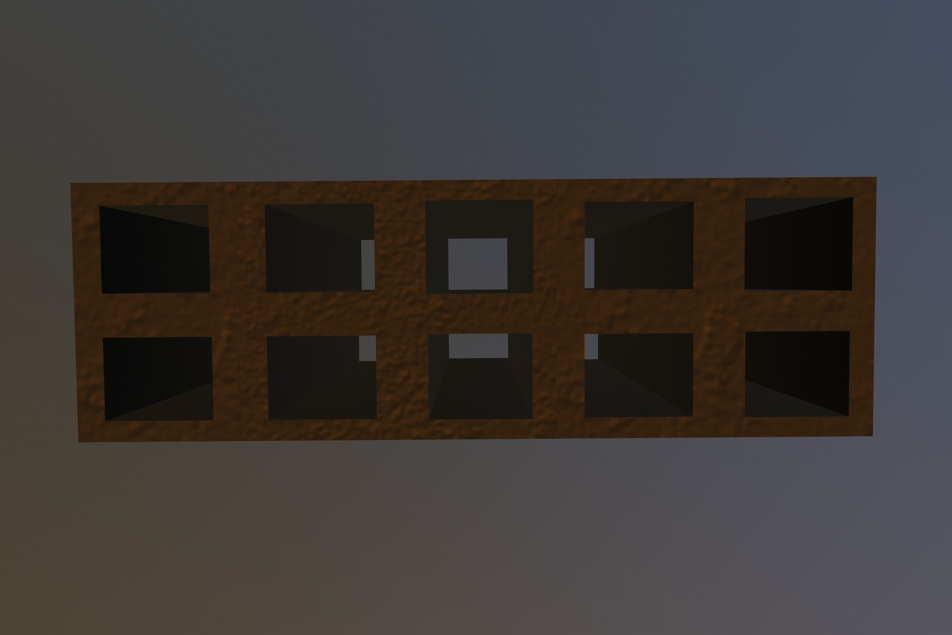 Perforated Brick  Low-poly 3D model_4